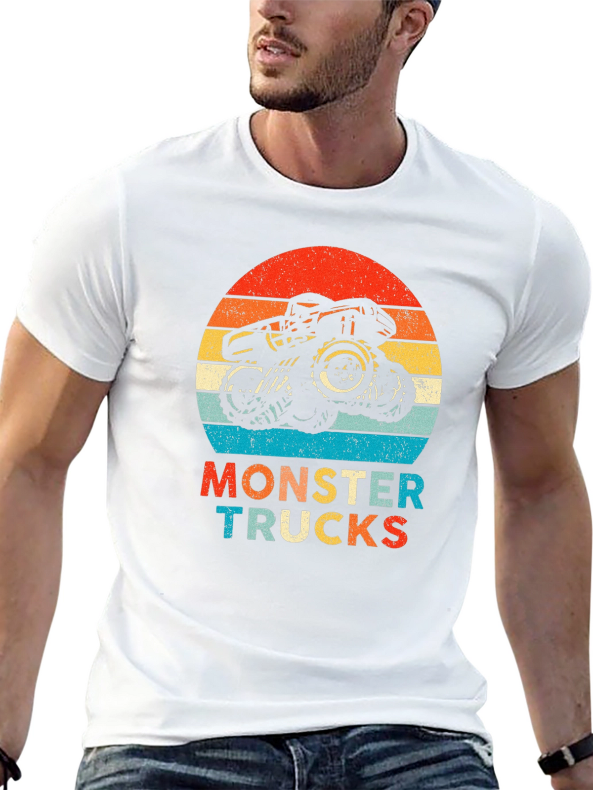Monster Truck Retro Graphic Tee