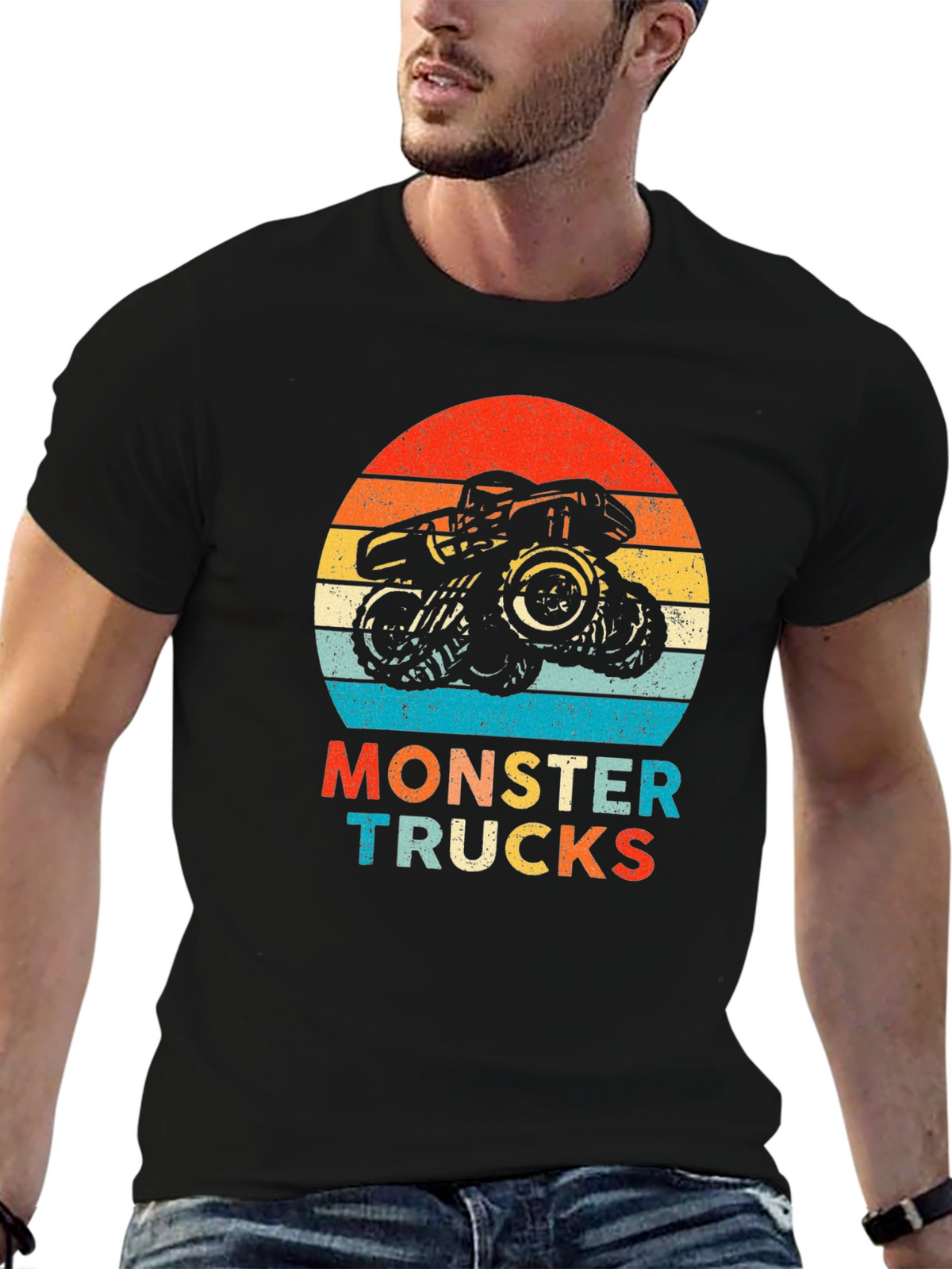 Monster Truck Retro Graphic Tee