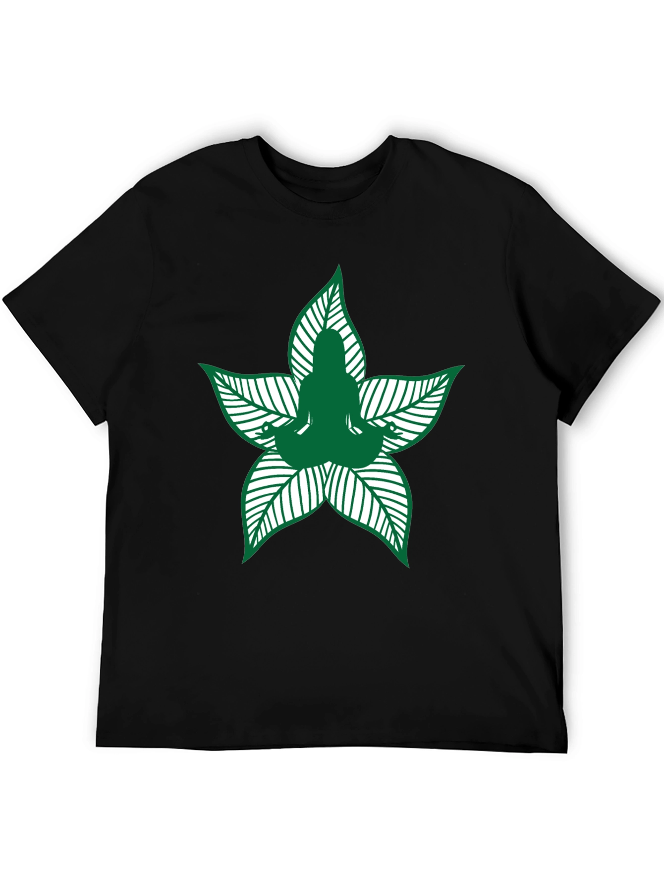 Yoga Leaf T-Shirt - Meditation Tee