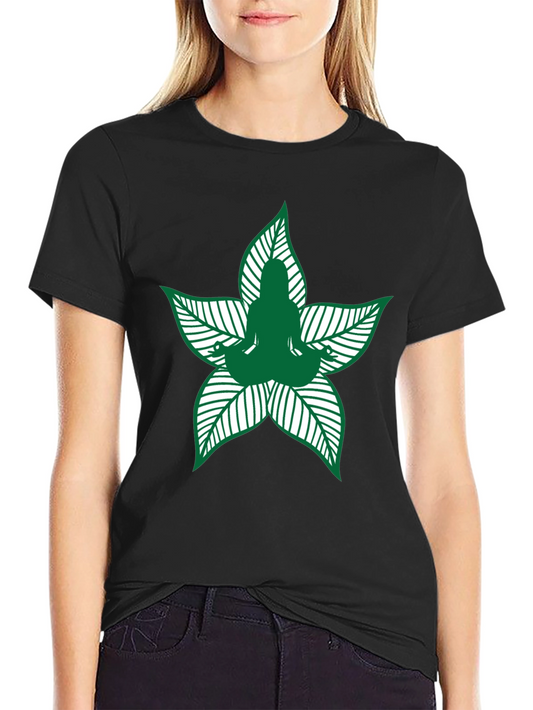 Yoga Leaf T-Shirt - Meditation Tee