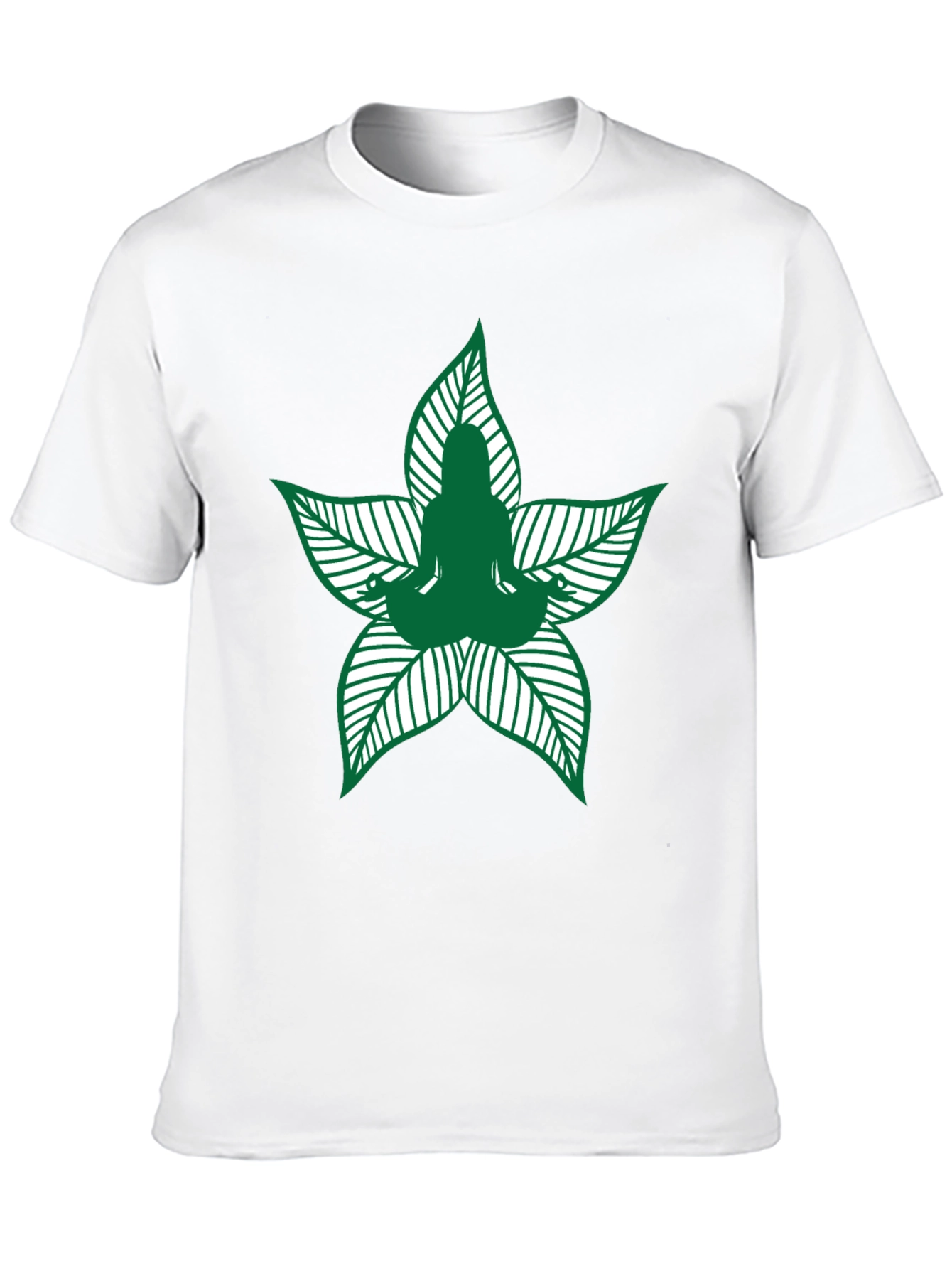 Yoga Leaf T-Shirt - Meditation Tee