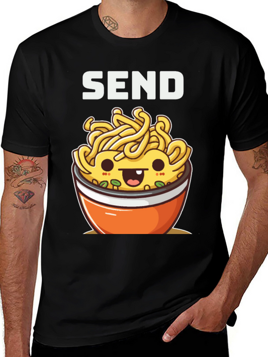 Send Noodles Kawaii Graphic T-Shirt