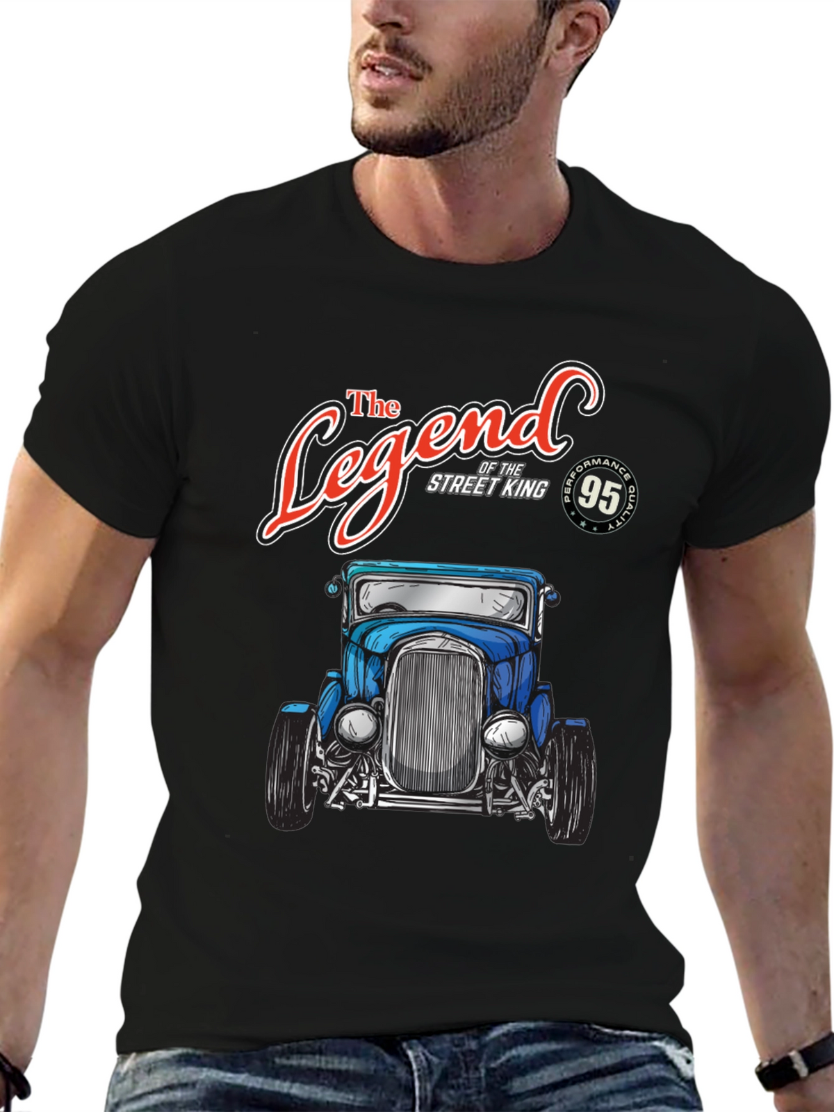 Legend Street King Car Graphic T-Shirt