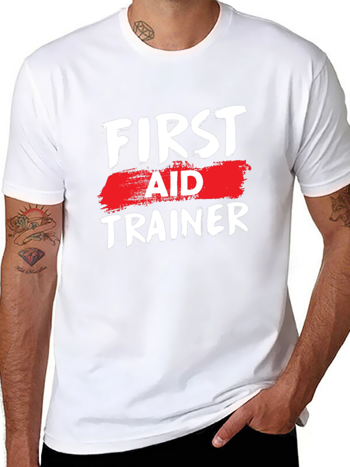 First Aid Trainer Black T-Shirt