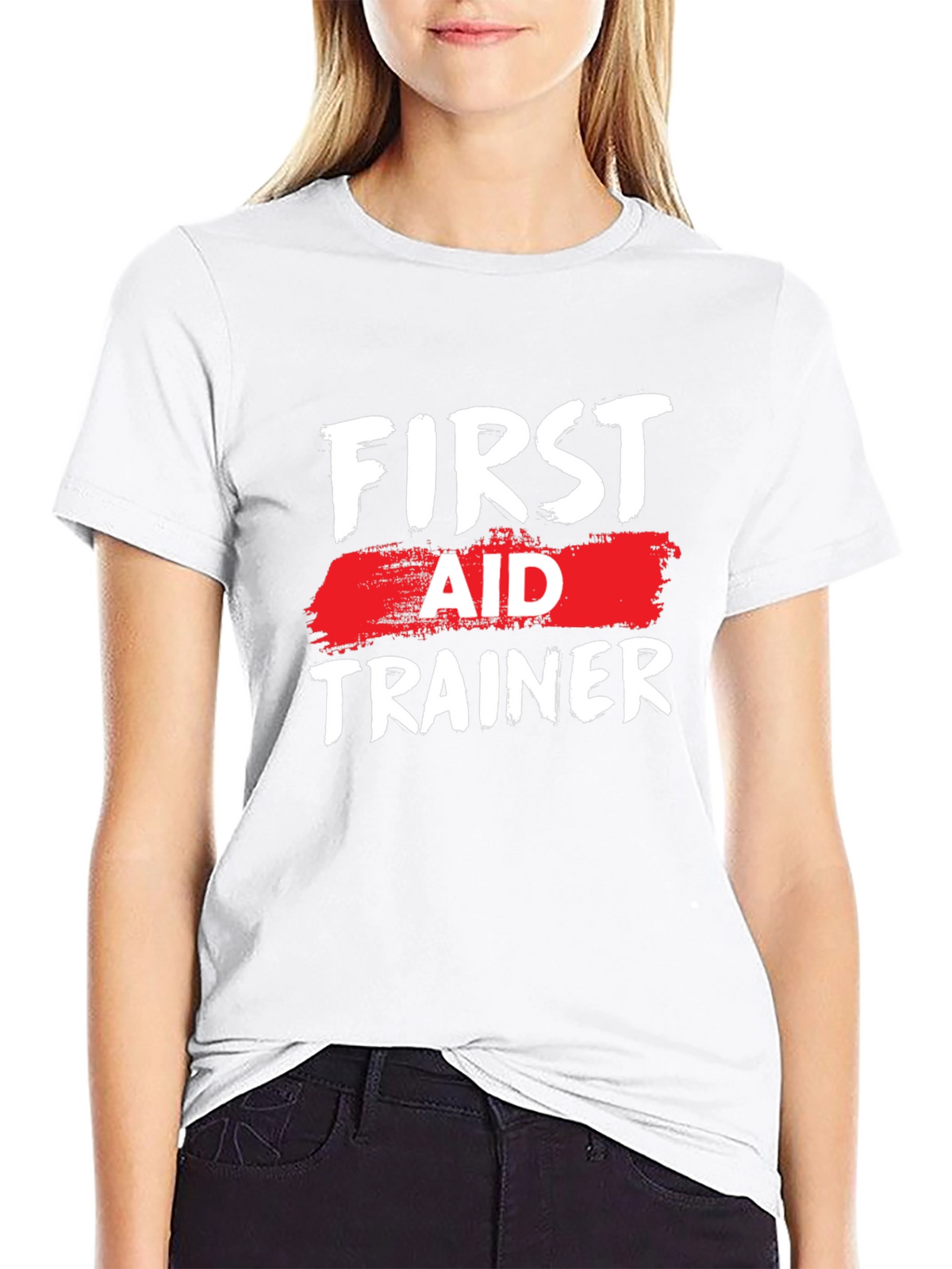 First Aid Trainer Black T-Shirt