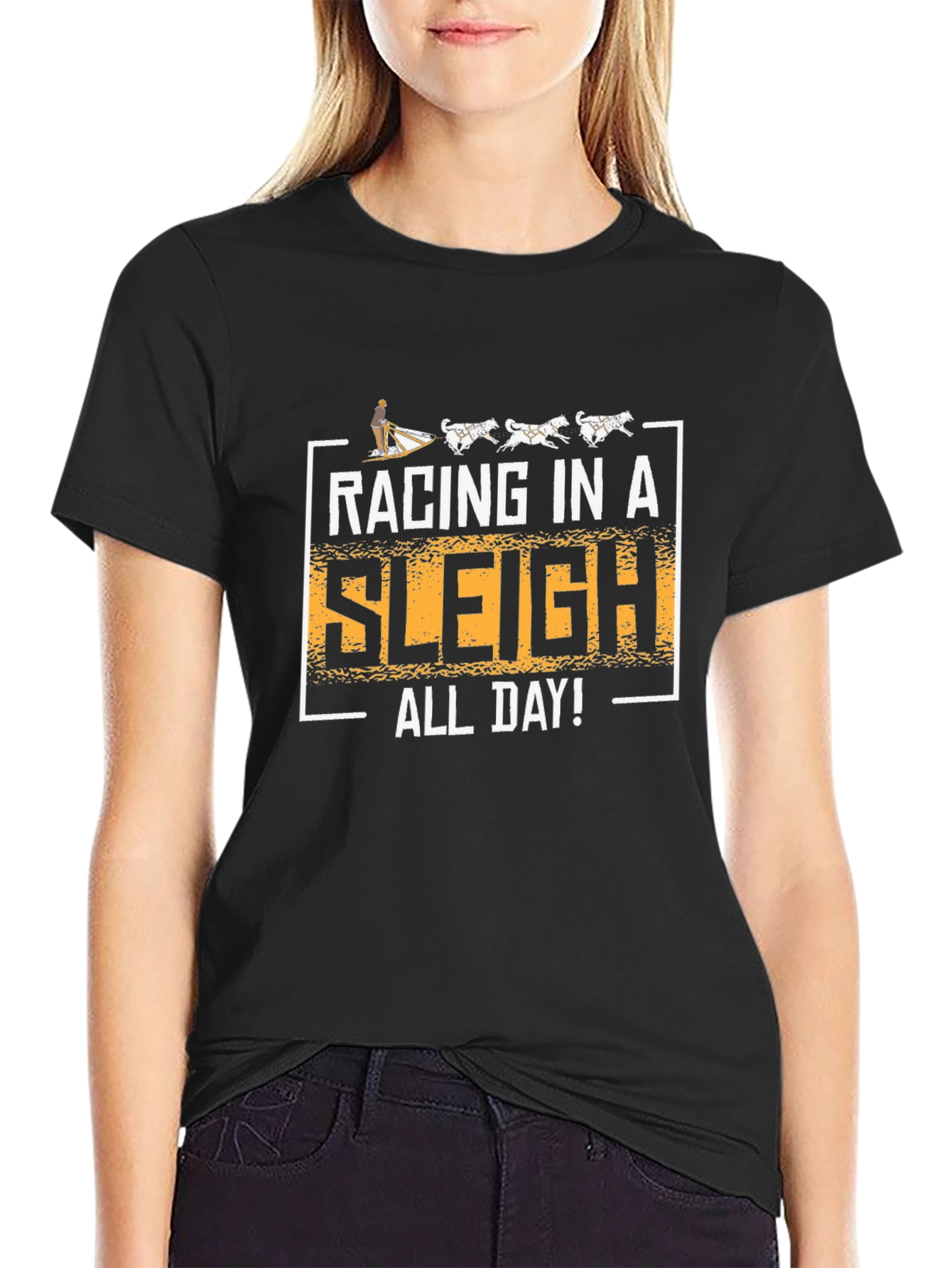 Racing in a Sleigh All Day T-Shirt