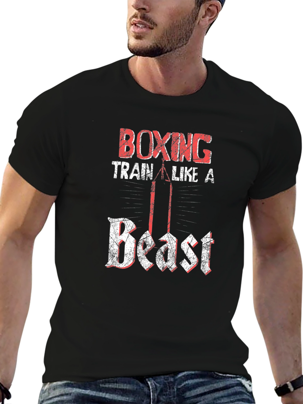 Boxing Train Like a Beast Graphic Tee