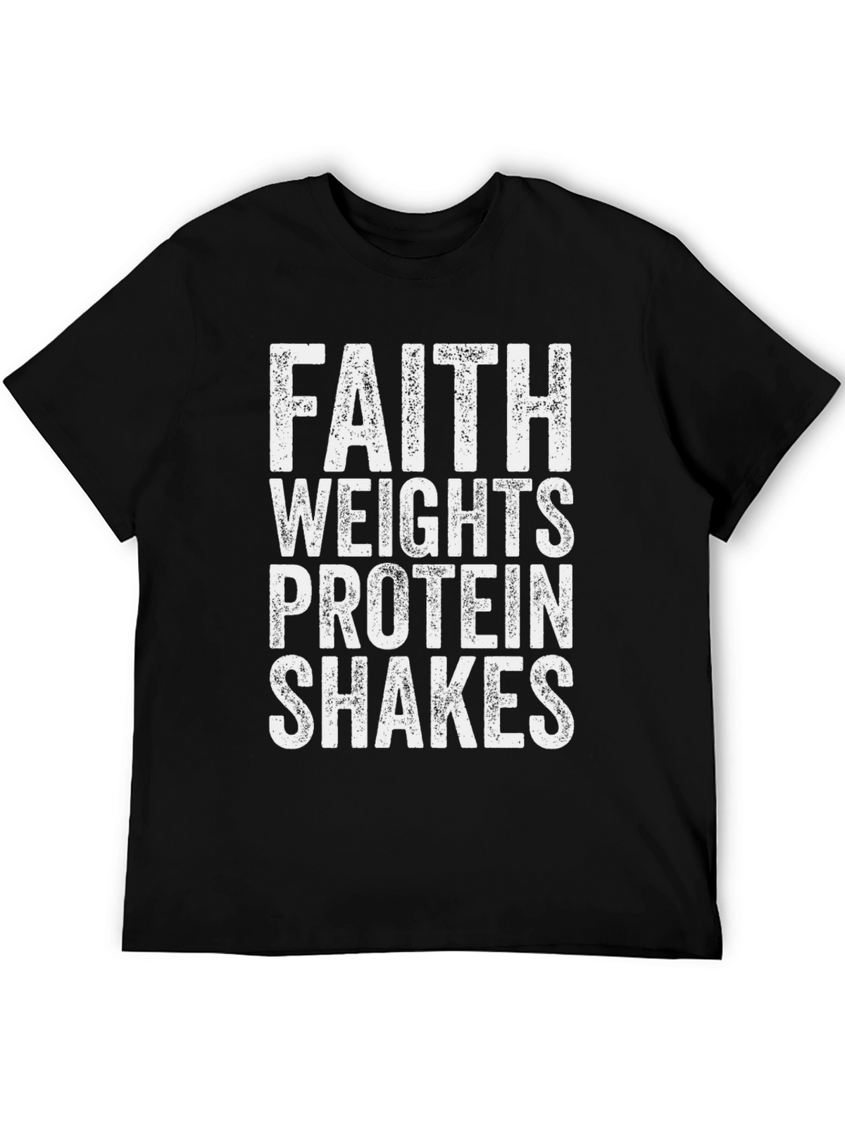 Faith Weights Protein Shakes Graphic Tee