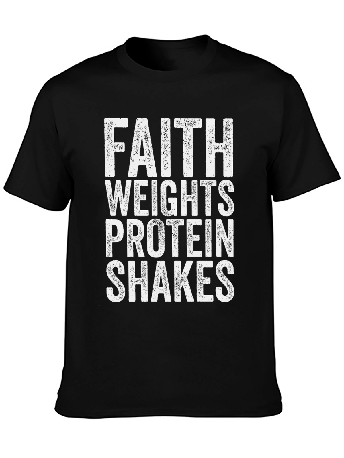 Faith Weights Protein Shakes Graphic Tee