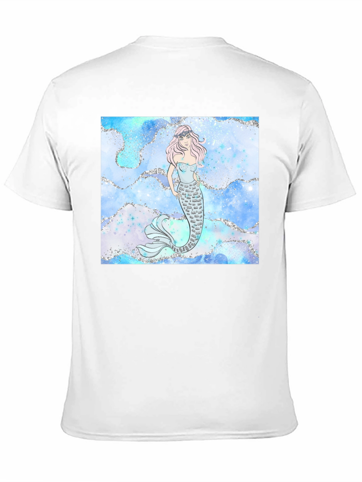 Mermaid Graphic Black T-Shirt