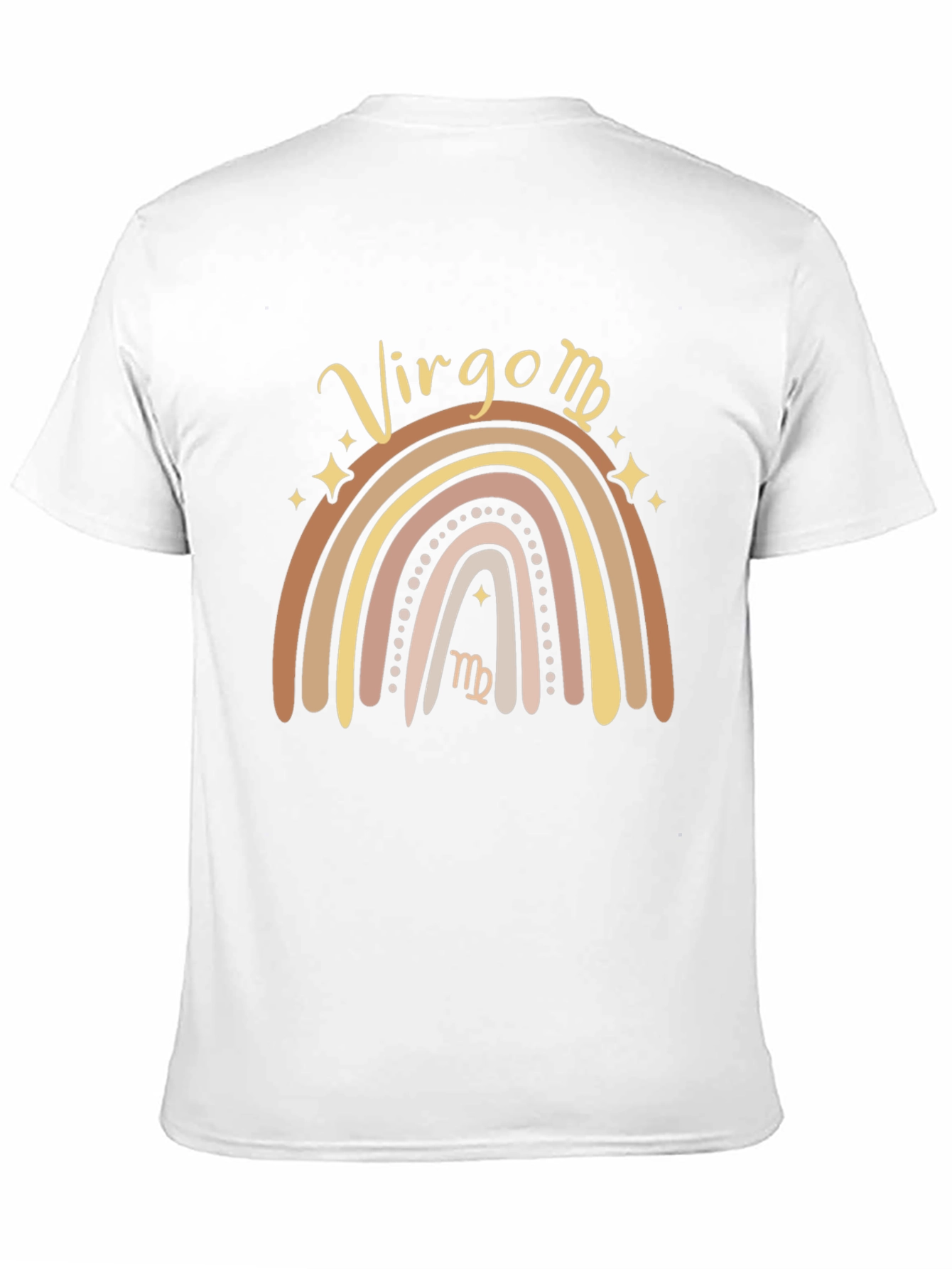 Virgo Zodiac Sign Rainbow Graphic T-Shirt