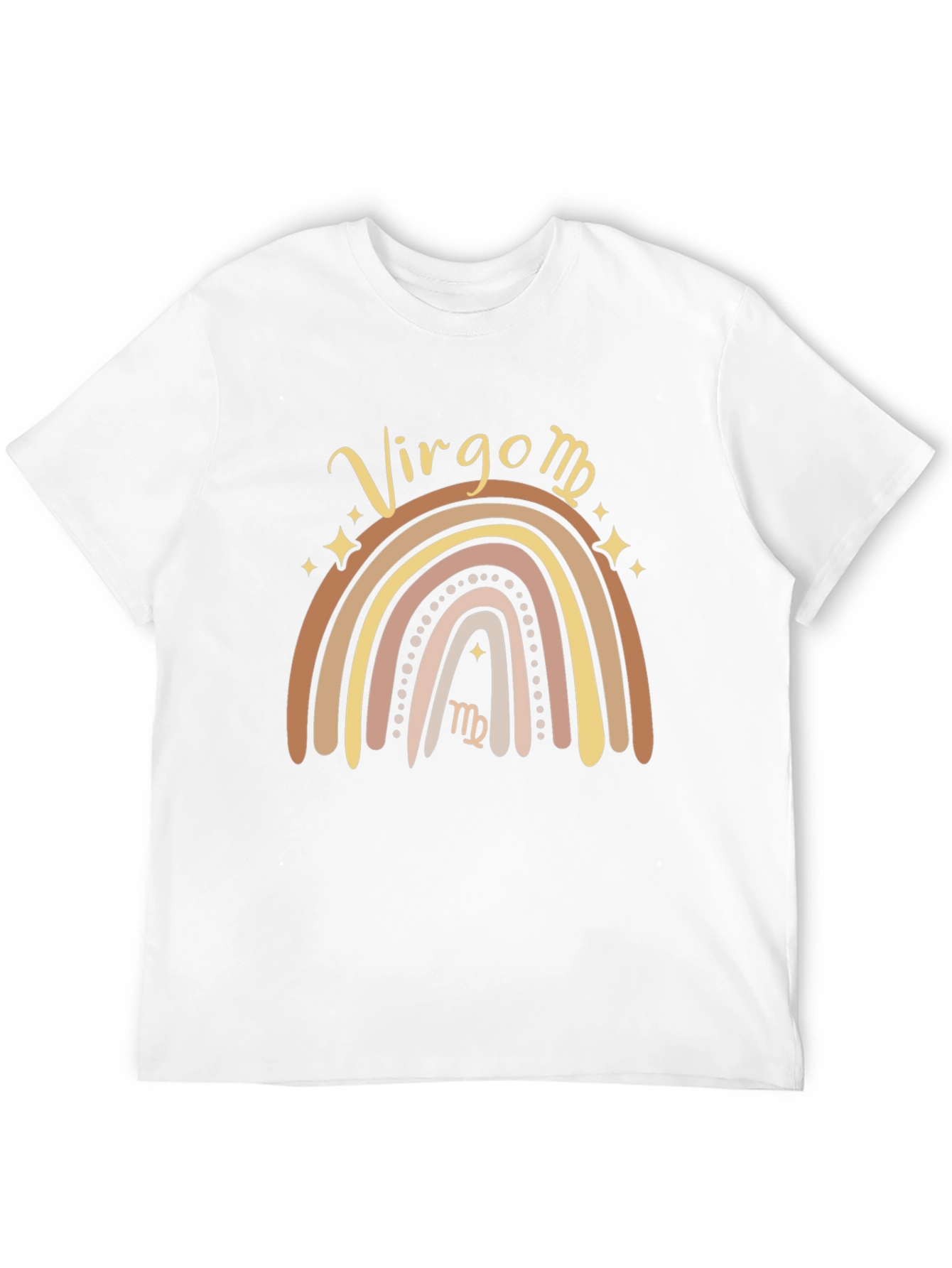 Virgo Zodiac Sign Rainbow Graphic T-Shirt