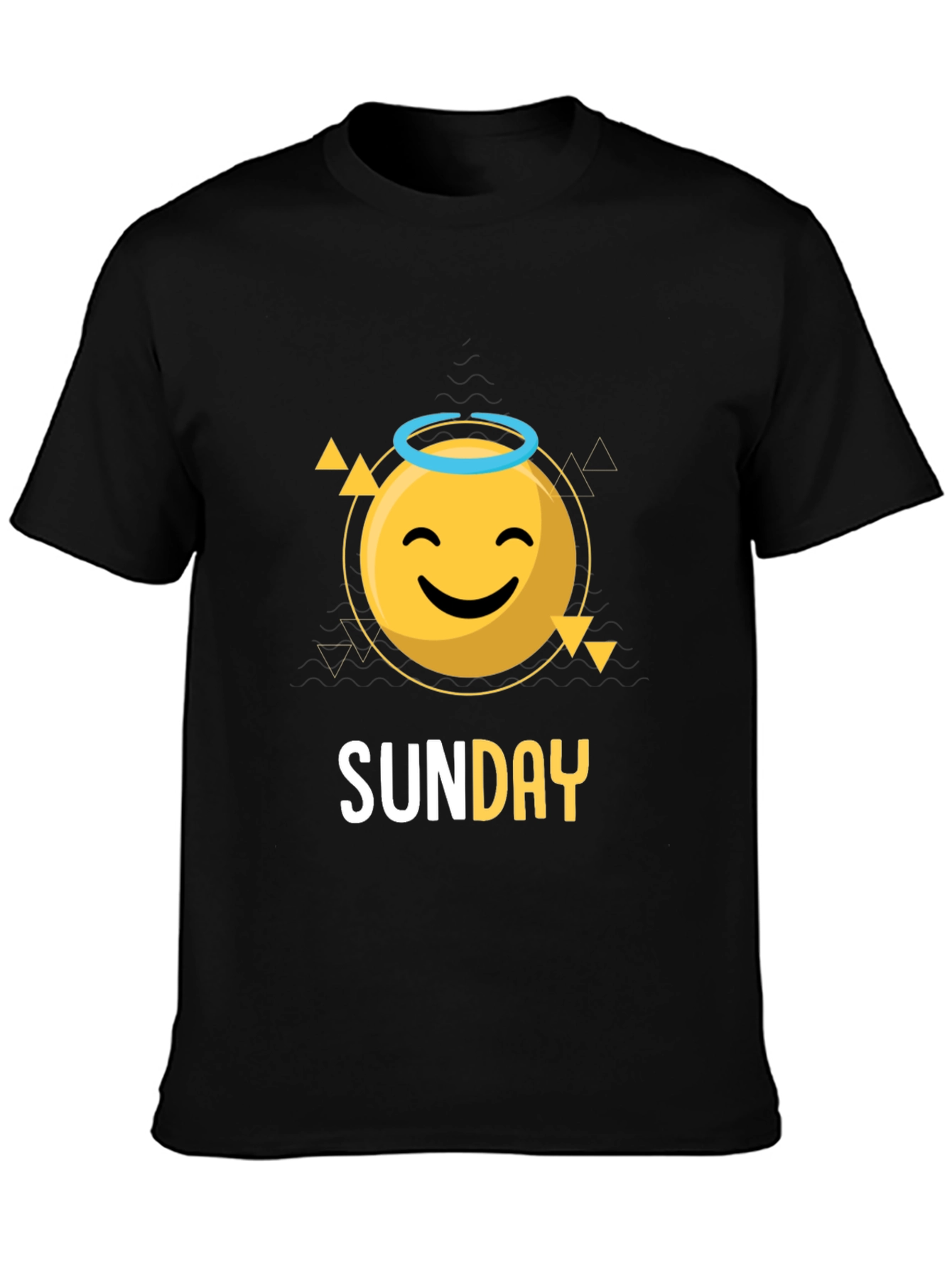 Sunday Smiley Face Graphic Tee - Casual Cool