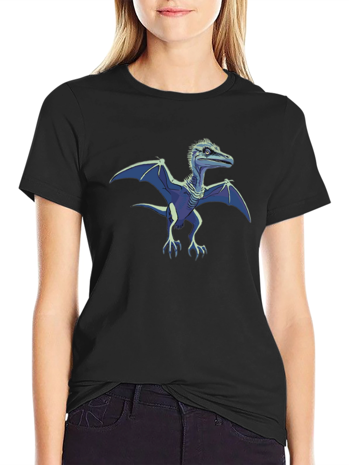 Cool Dinosaur Pterodactyl Graphic Tee