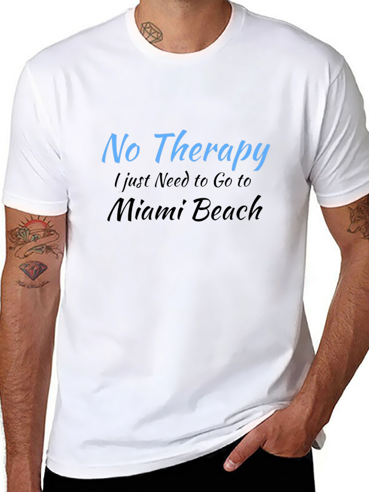 Miami Beach Therapy T-Shirt | Soft Cotton Tee