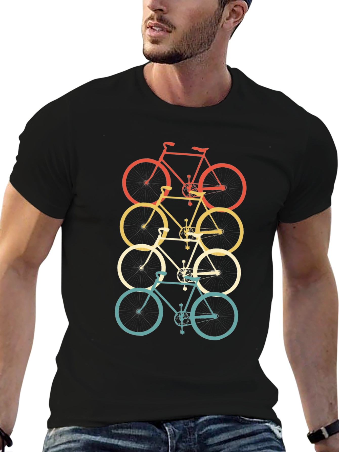 Retro Bicycle Stack T-Shirt