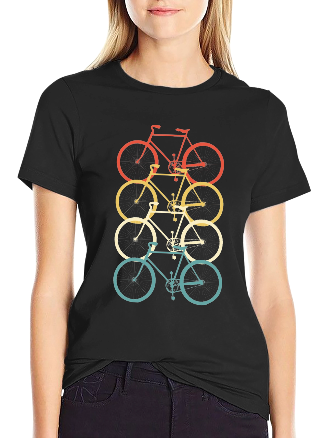 Retro Bicycle Stack T-Shirt