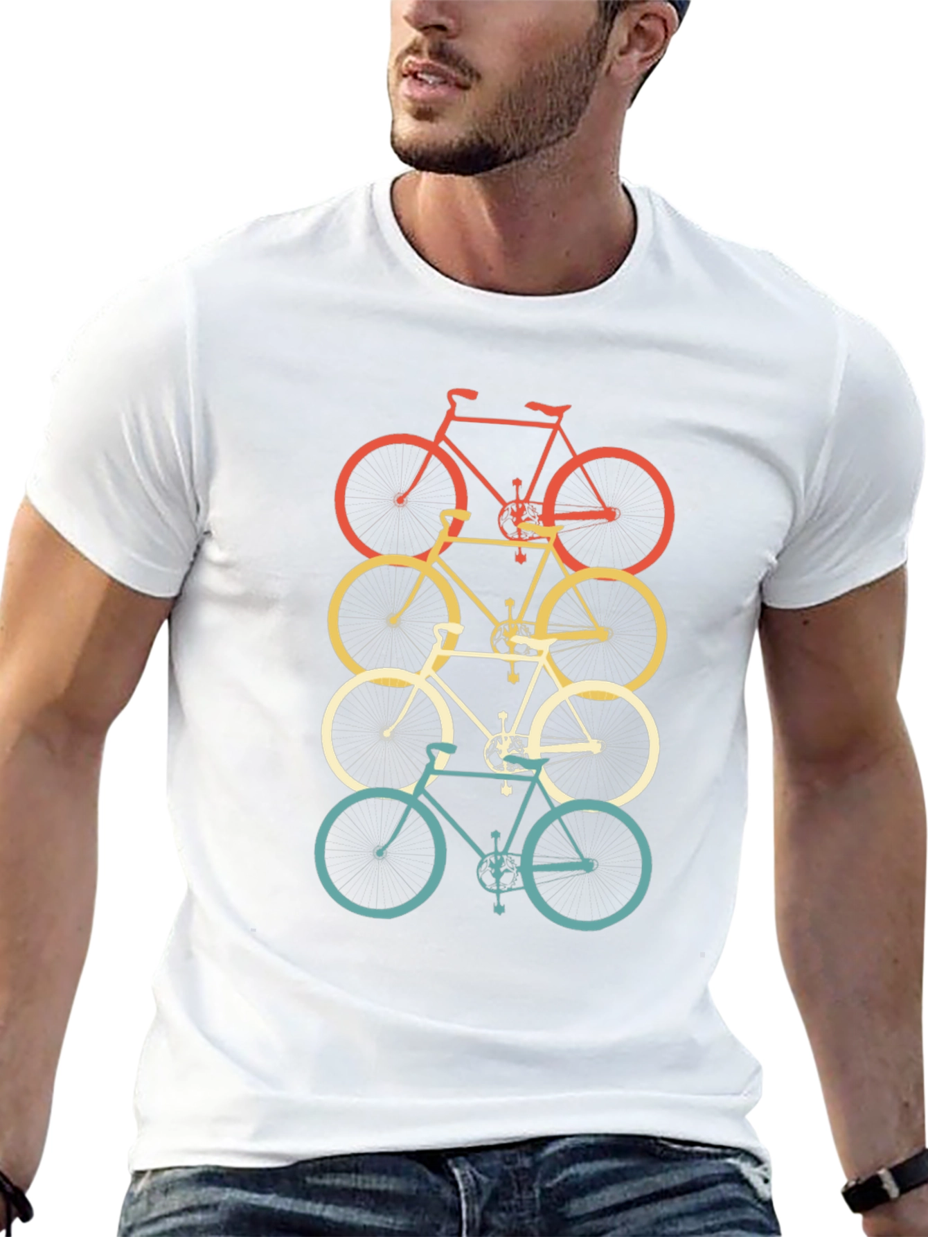 Retro Bicycle Stack T-Shirt
