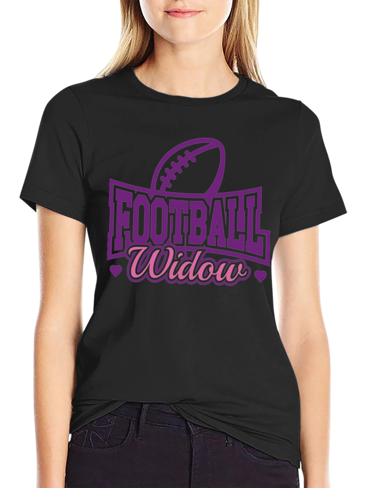 Football Widow Graphic Tee