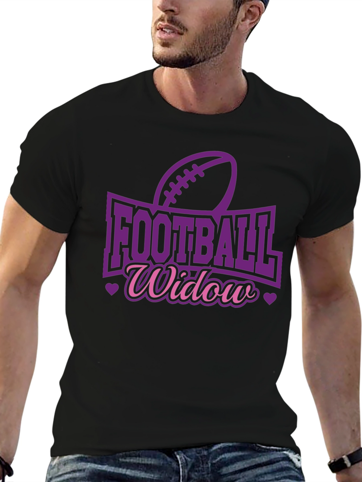 Football Widow Graphic Tee