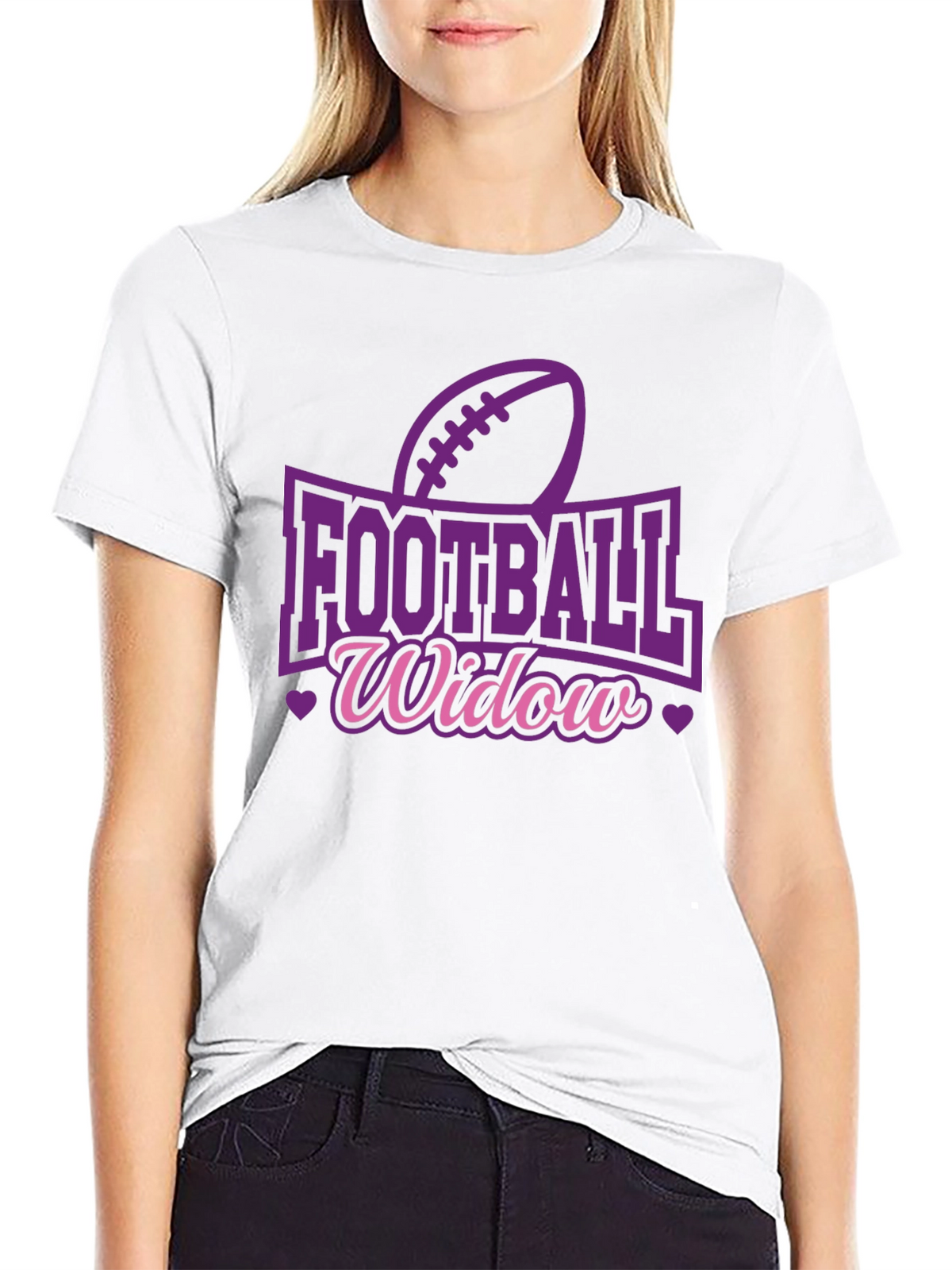 Football Widow Graphic Tee