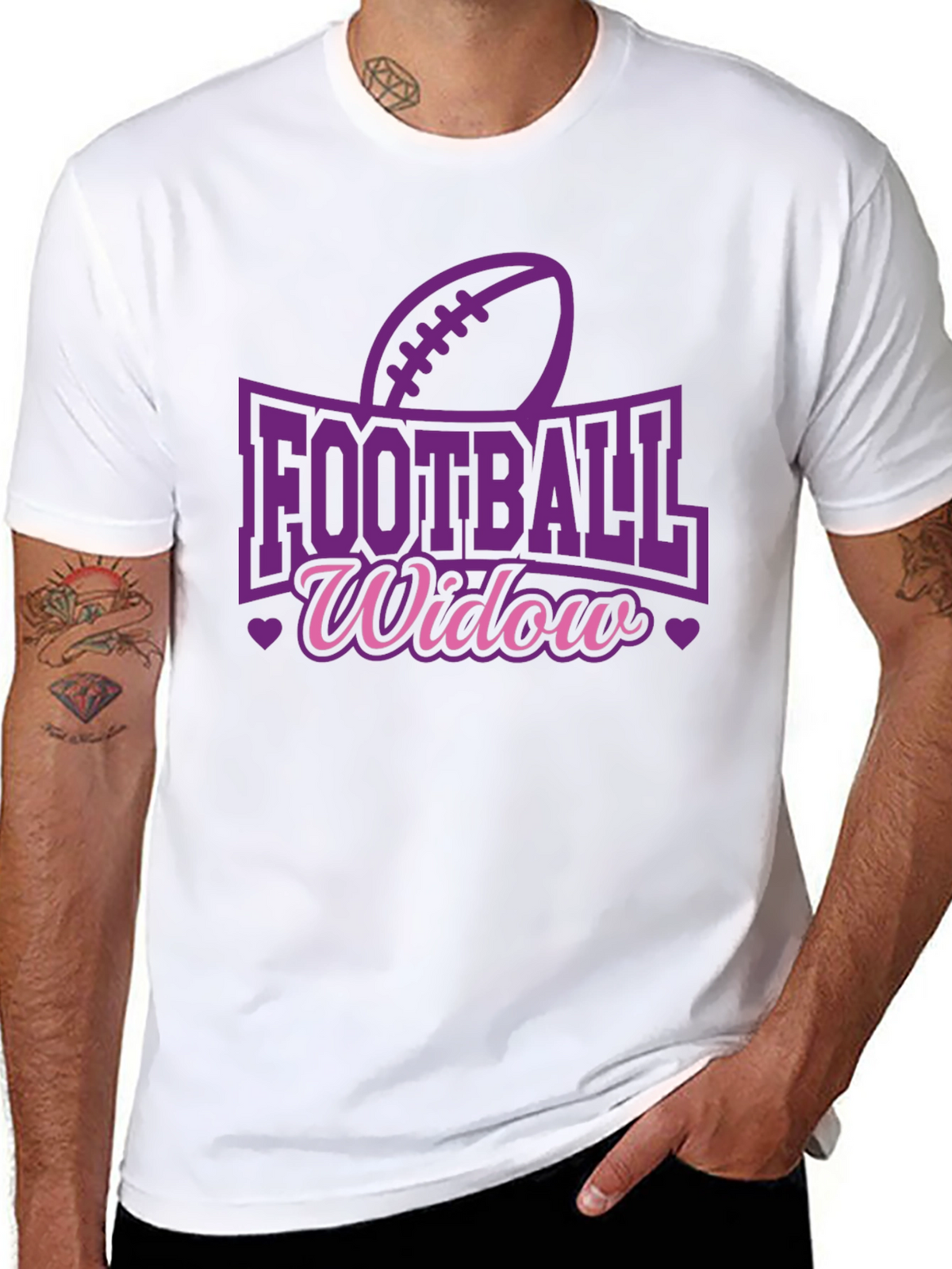 Football Widow Graphic Tee