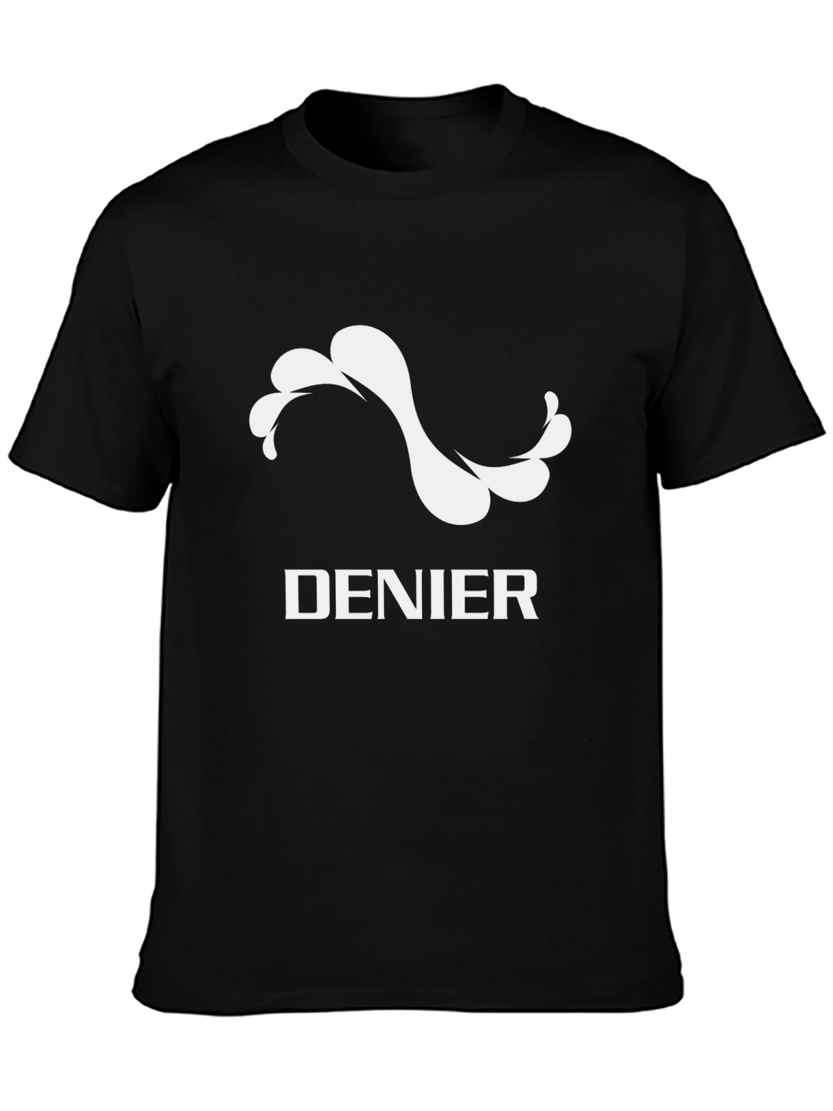 Denier Graphic Tee - Stylish Black Cotton T-Shirt