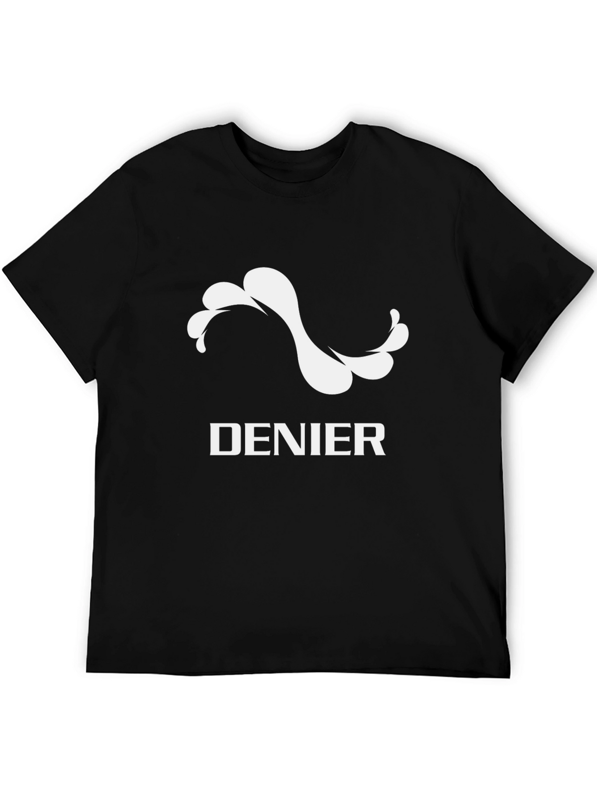 Denier Graphic Tee - Stylish Black Cotton T-Shirt