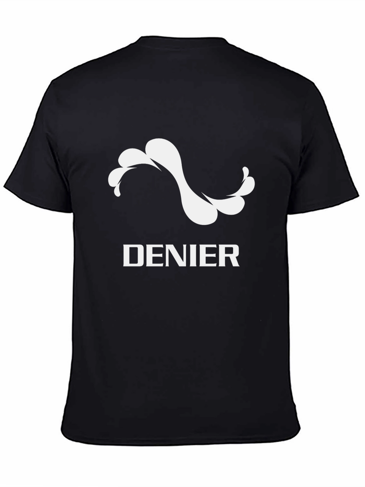 Denier Graphic Tee - Stylish Black Cotton T-Shirt