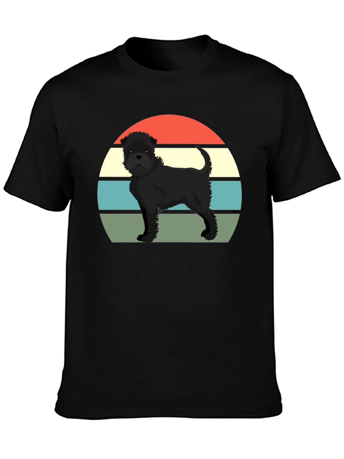 Retro Dog T-Shirt - Black