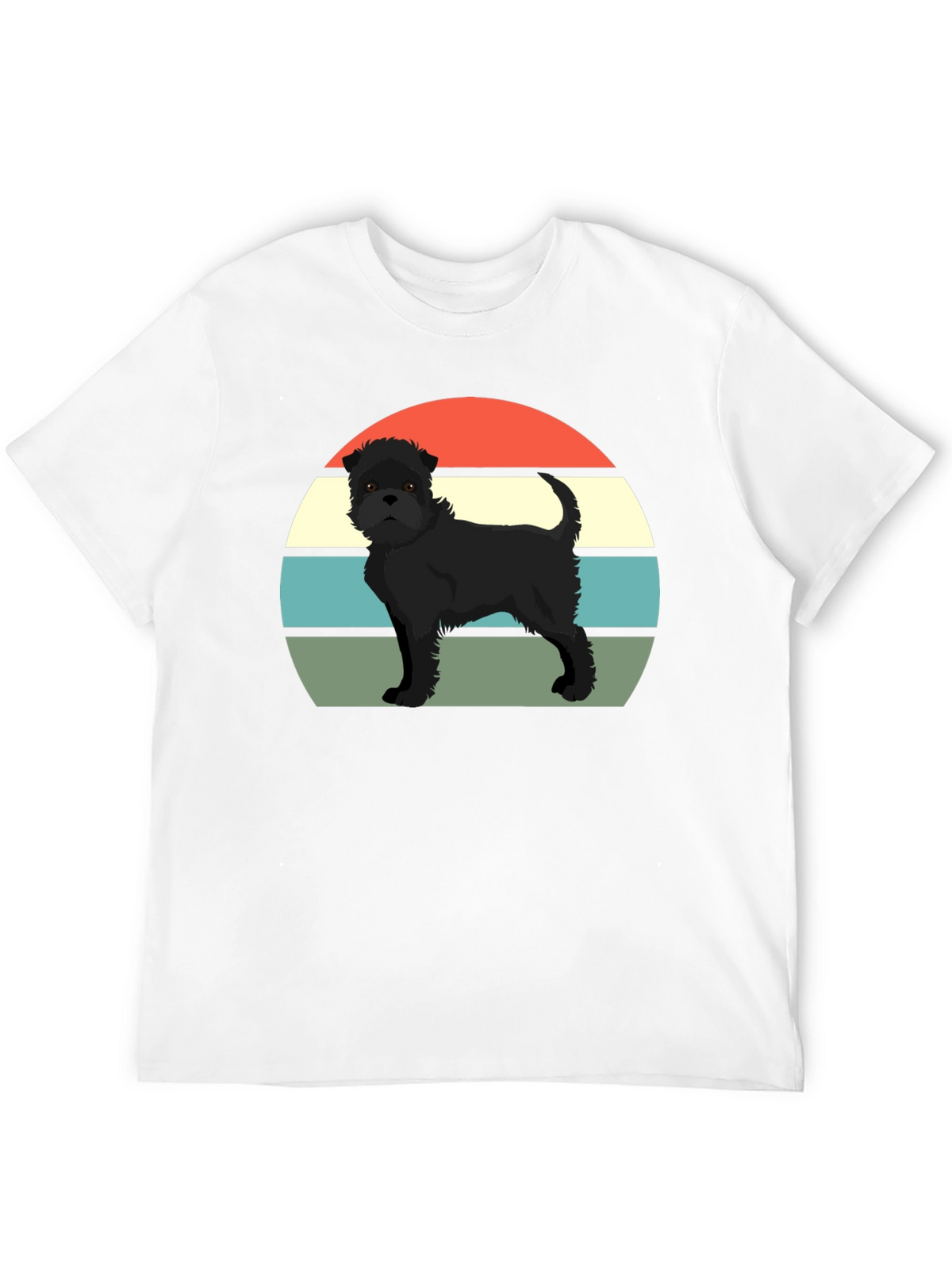 Retro Dog T-Shirt - Black