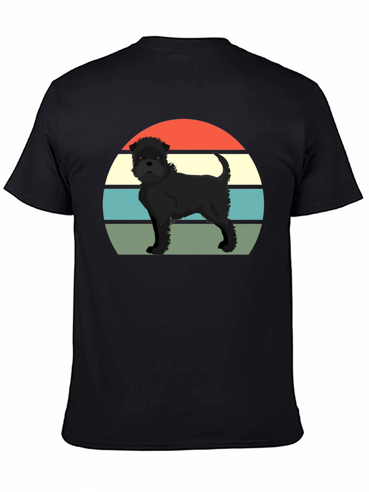 Retro Dog T-Shirt - Black