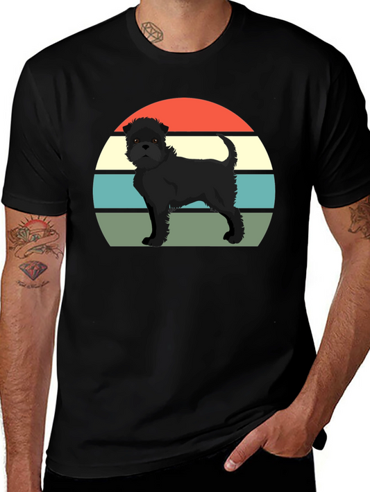 Retro Dog T-Shirt - Black