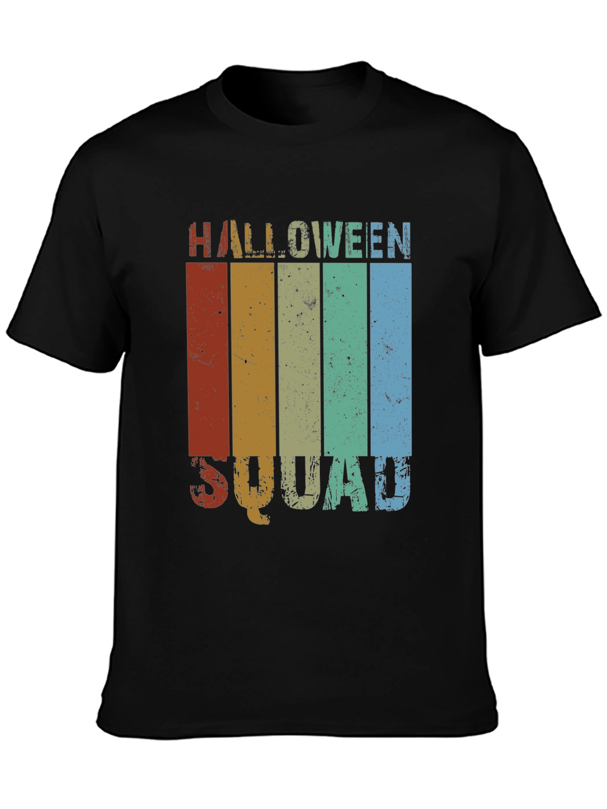 Halloween Squad Retro Stripe T-Shirt