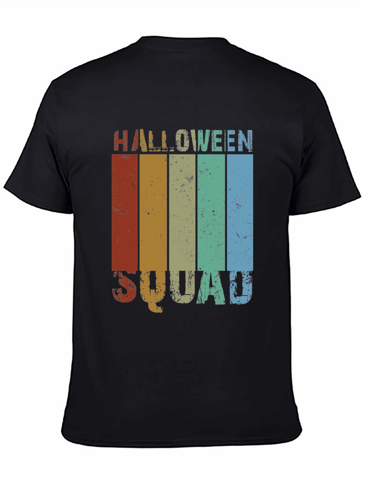 Halloween Squad Retro Stripe T-Shirt