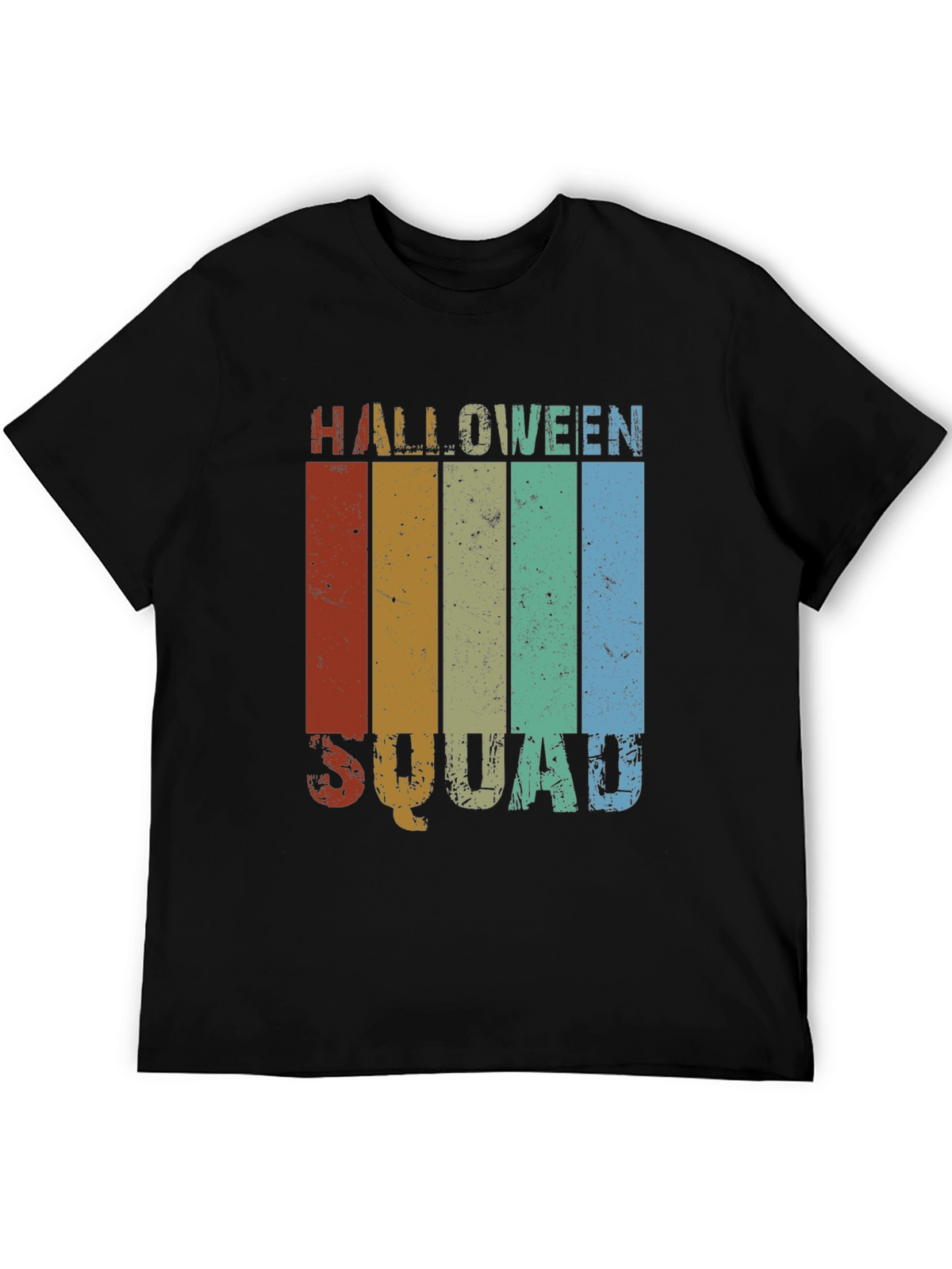 Halloween Squad Retro Stripe T-Shirt