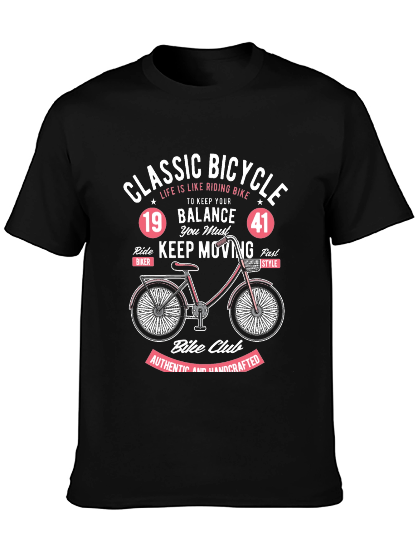 Classic Bicycle Graphic T-Shirt - Ride in Style