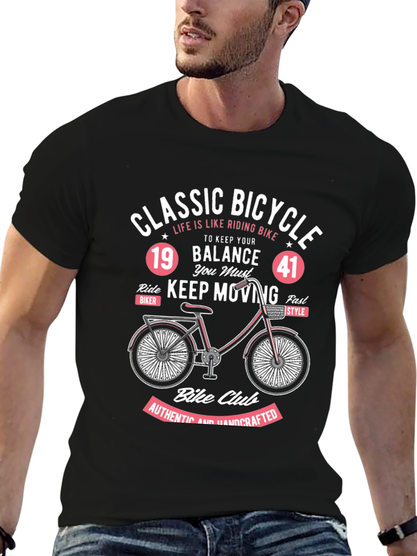 Classic Bicycle Graphic T-Shirt - Ride in Style