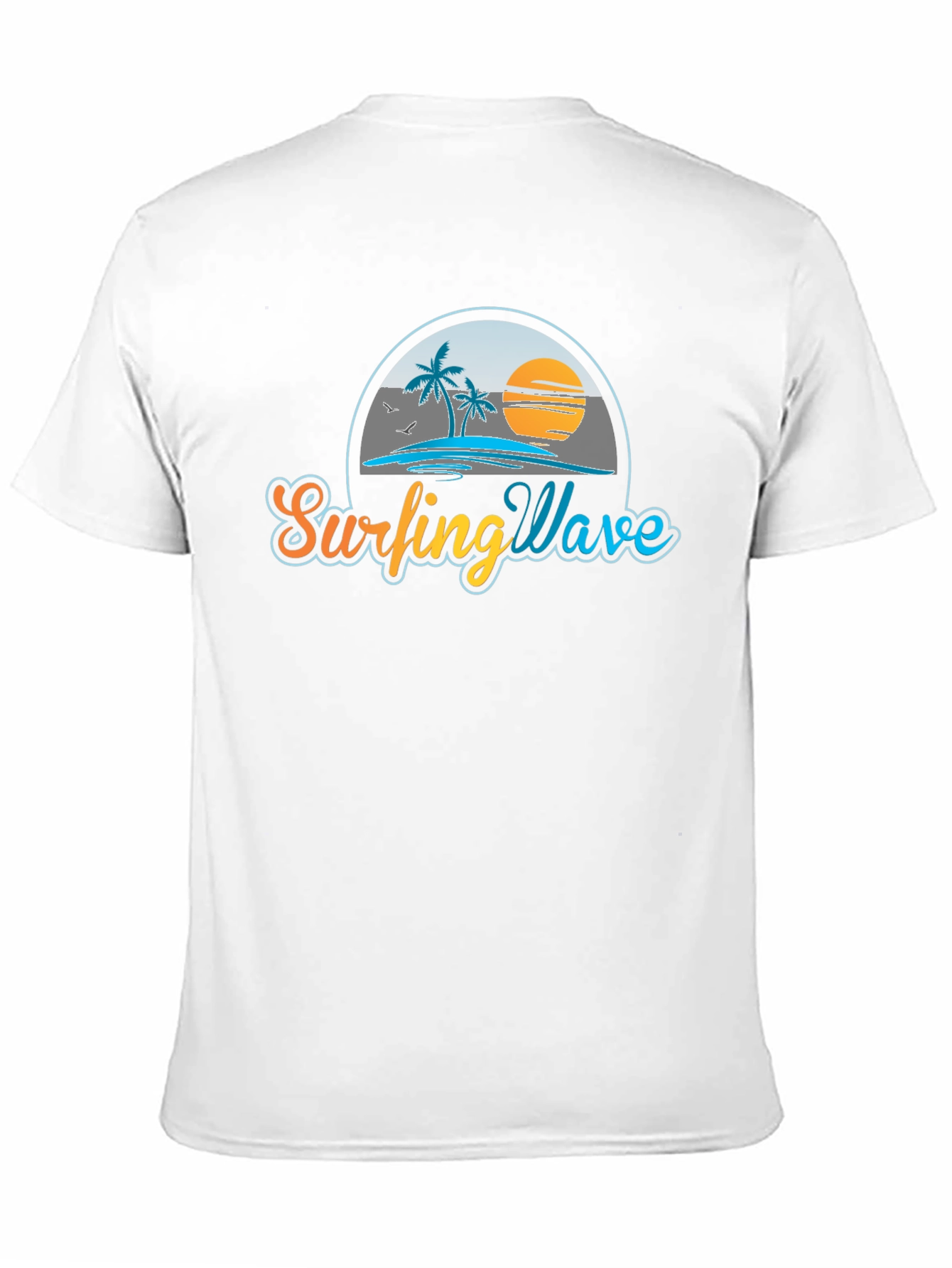 Surfing Wave T-Shirt - Beach Graphic Tee
