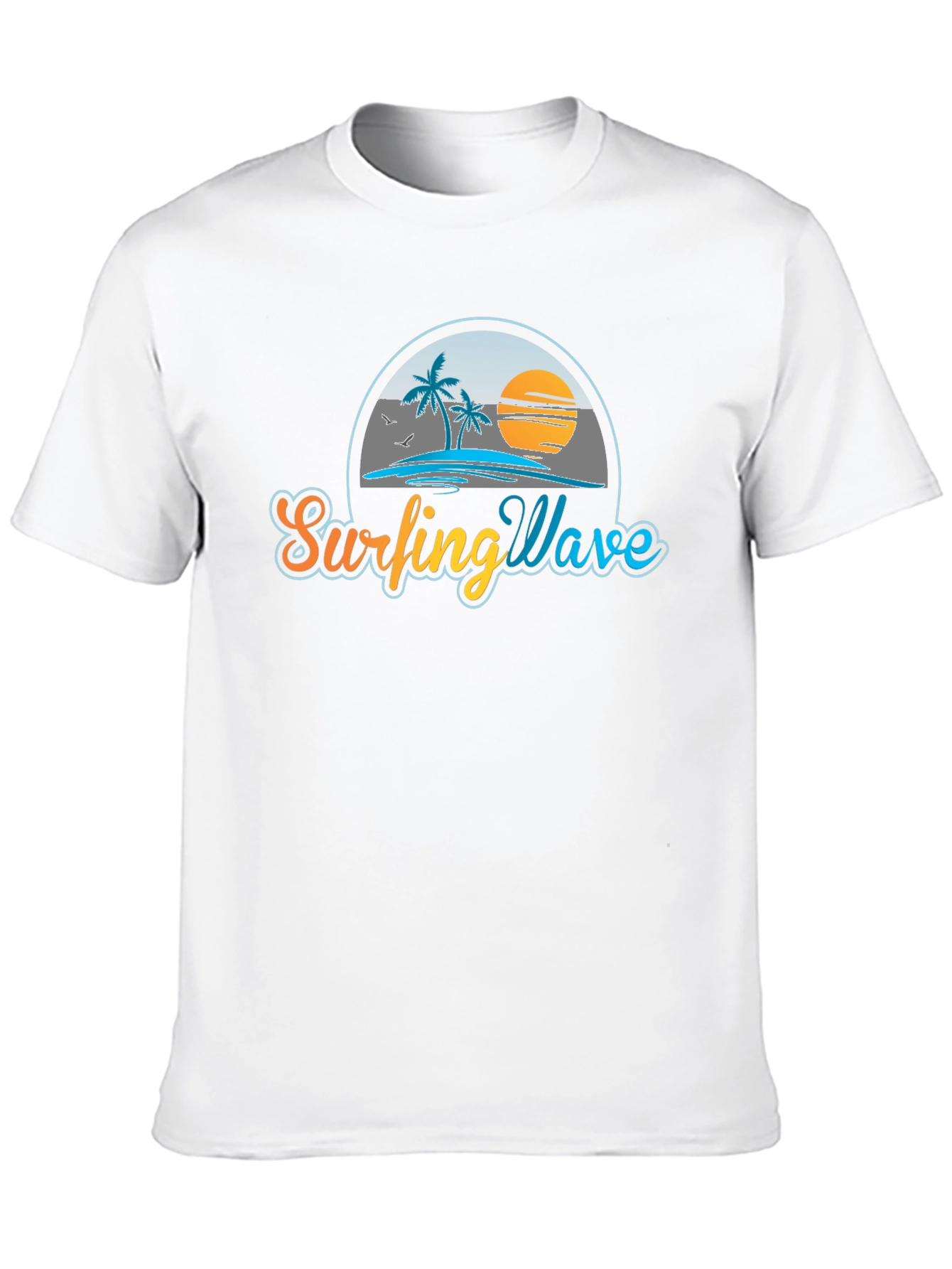 Surfing Wave T-Shirt - Beach Graphic Tee