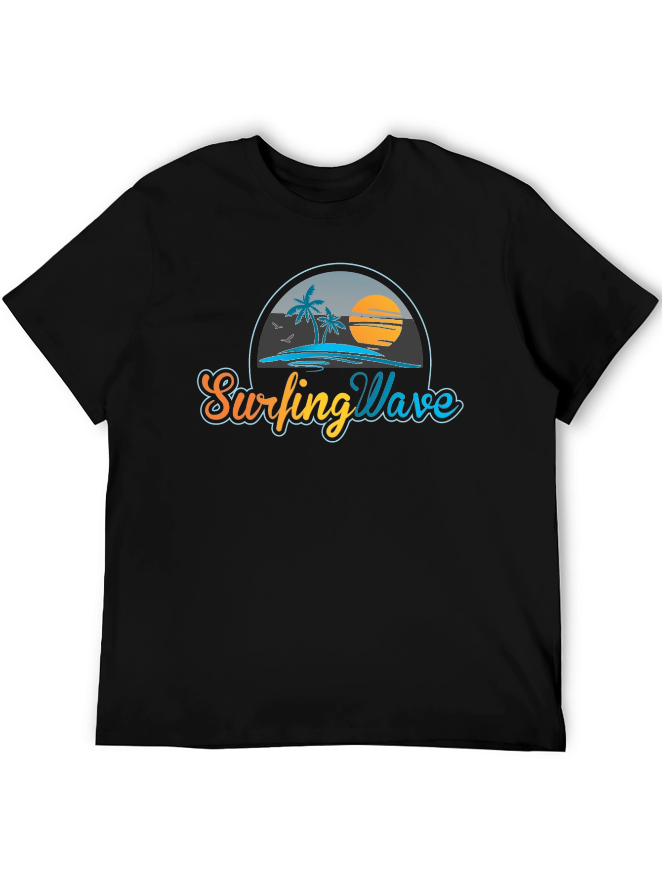 Surfing Wave T-Shirt - Beach Graphic Tee