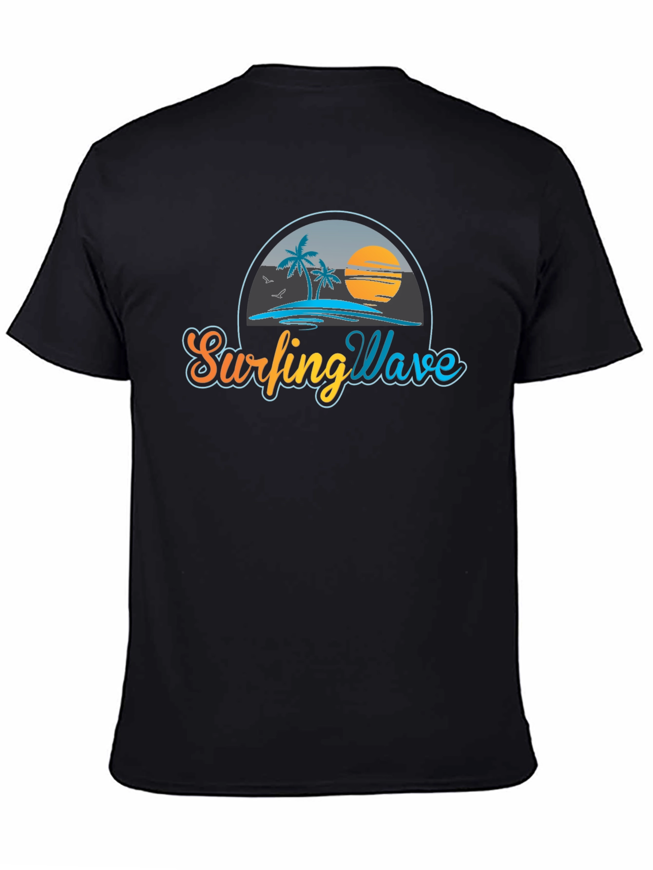Surfing Wave T-Shirt - Beach Graphic Tee