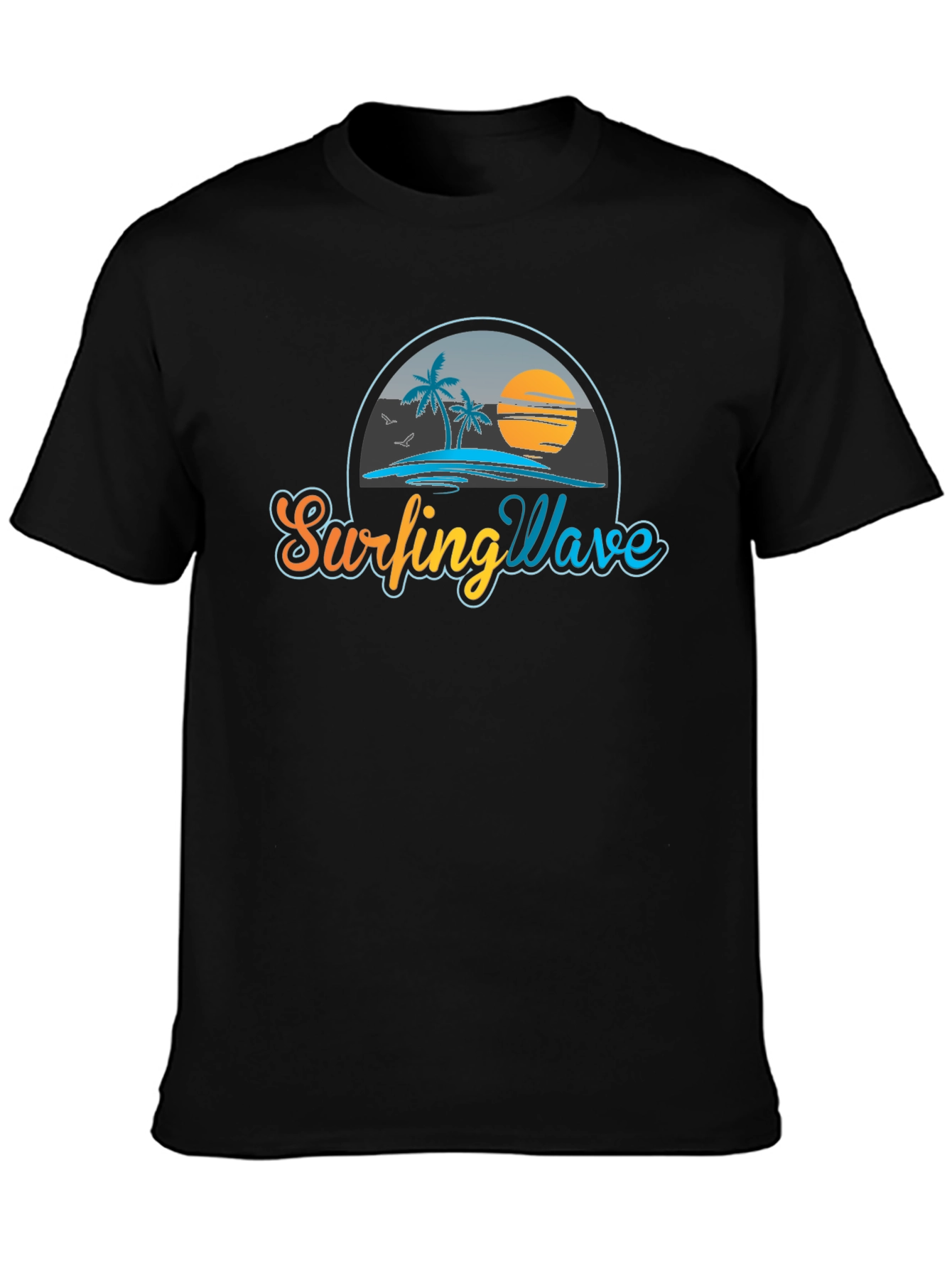 Surfing Wave T-Shirt - Beach Graphic Tee