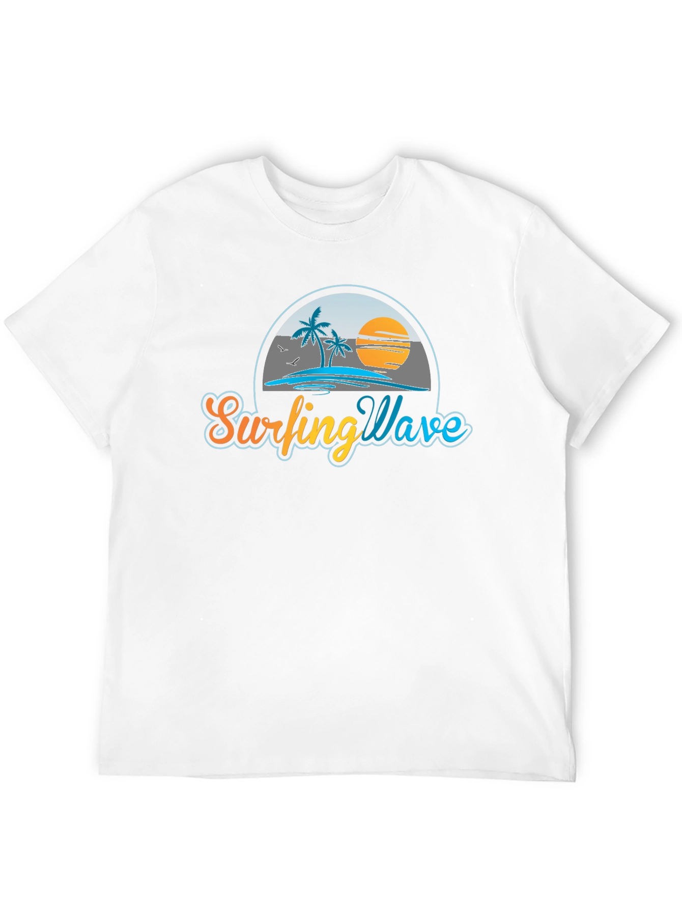 Surfing Wave T-Shirt - Beach Graphic Tee
