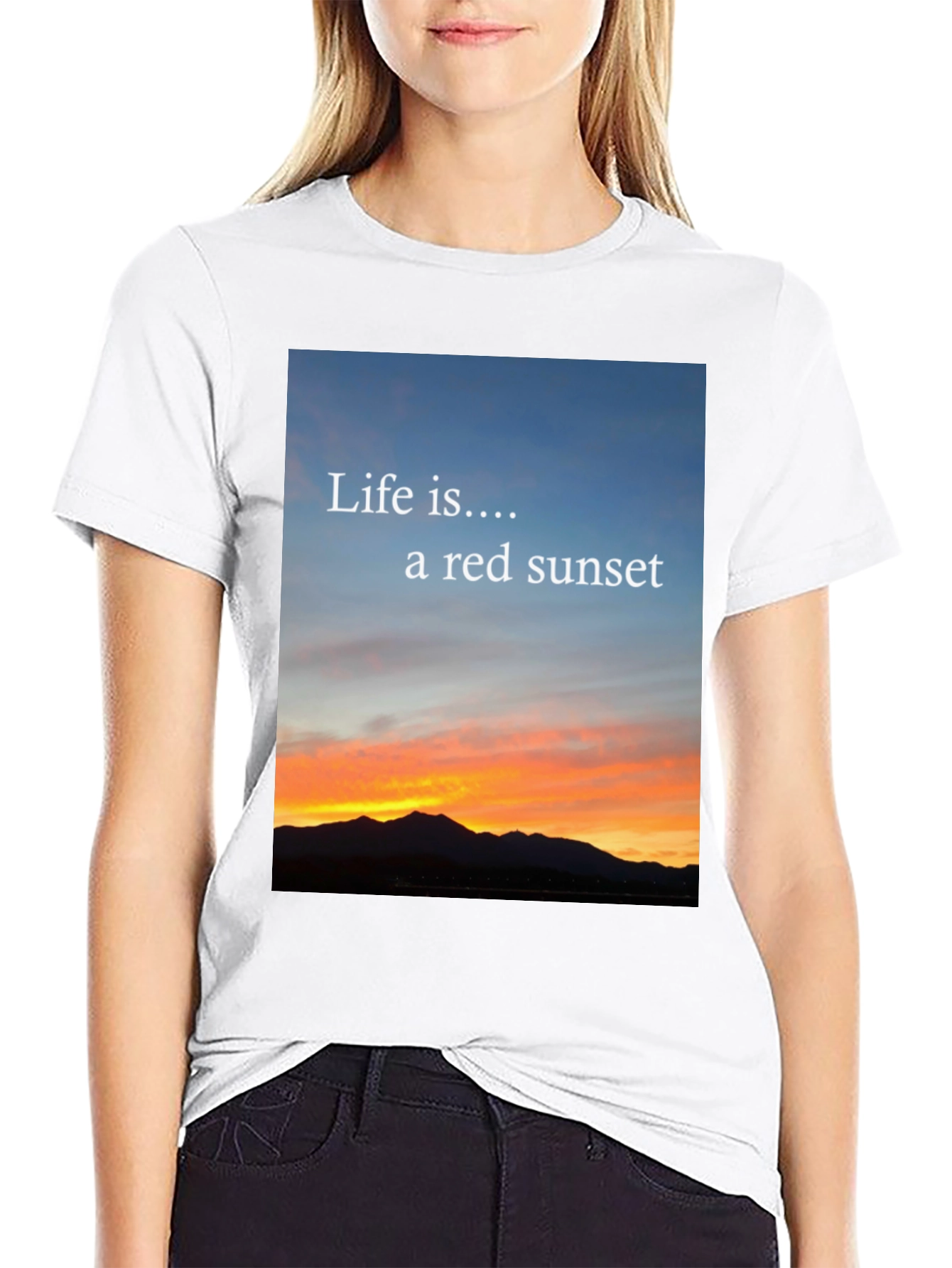 Sunset Life Tee - Red Sky Design