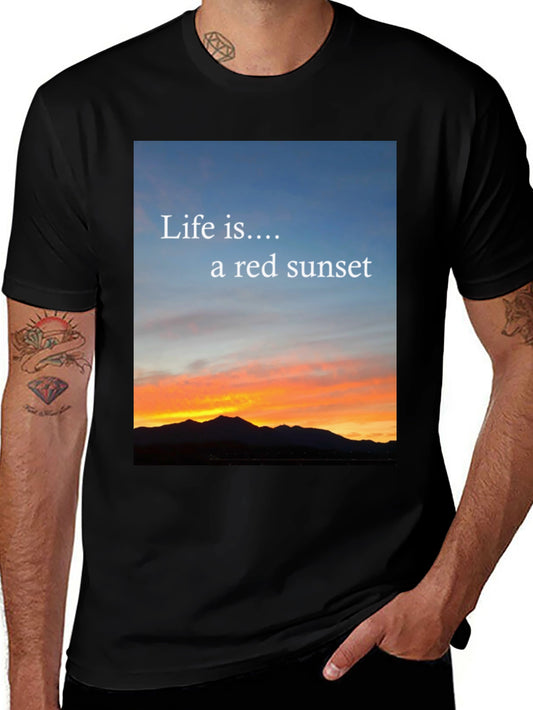 Sunset Life Tee - Red Sky Design