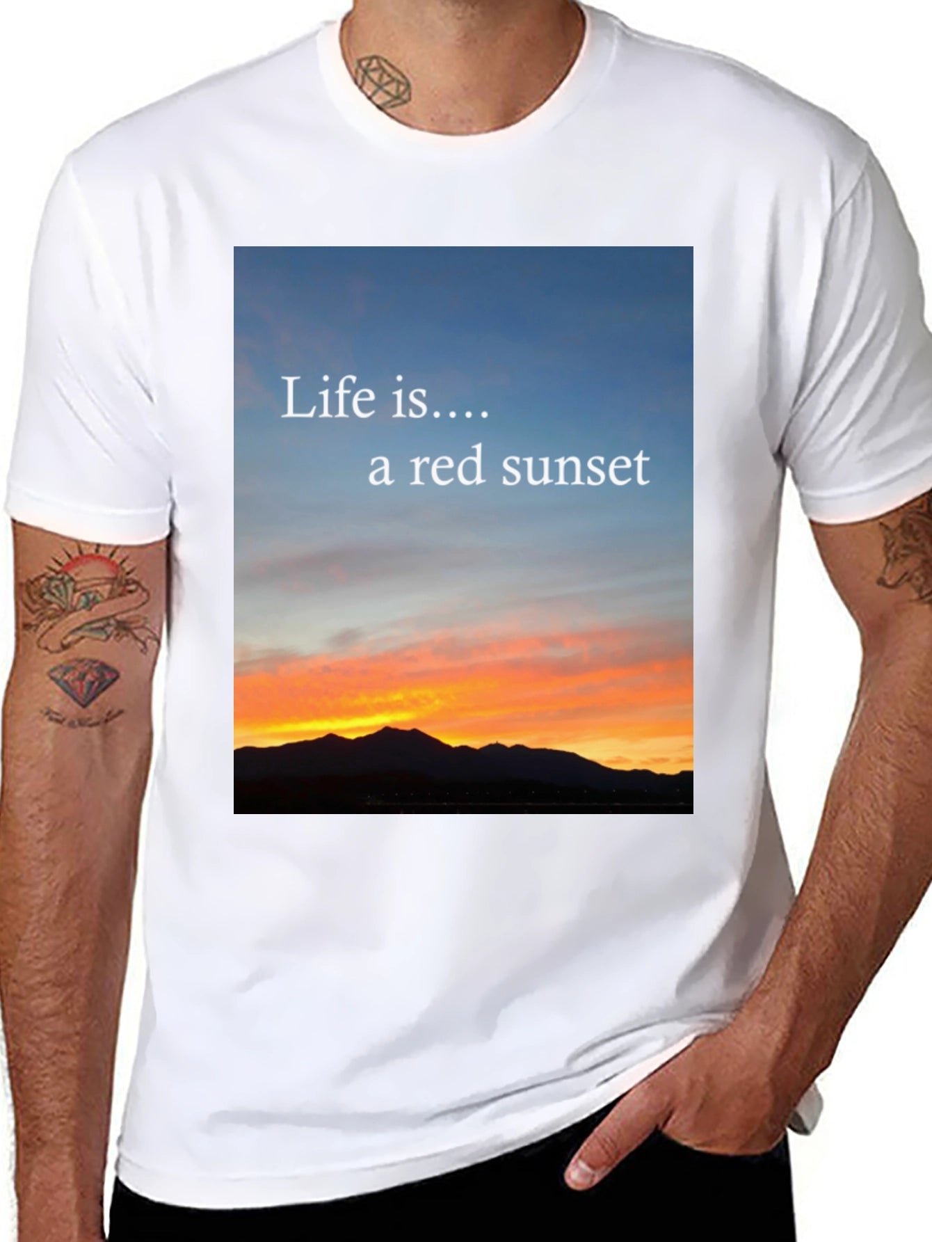 Sunset Life Tee - Red Sky Design