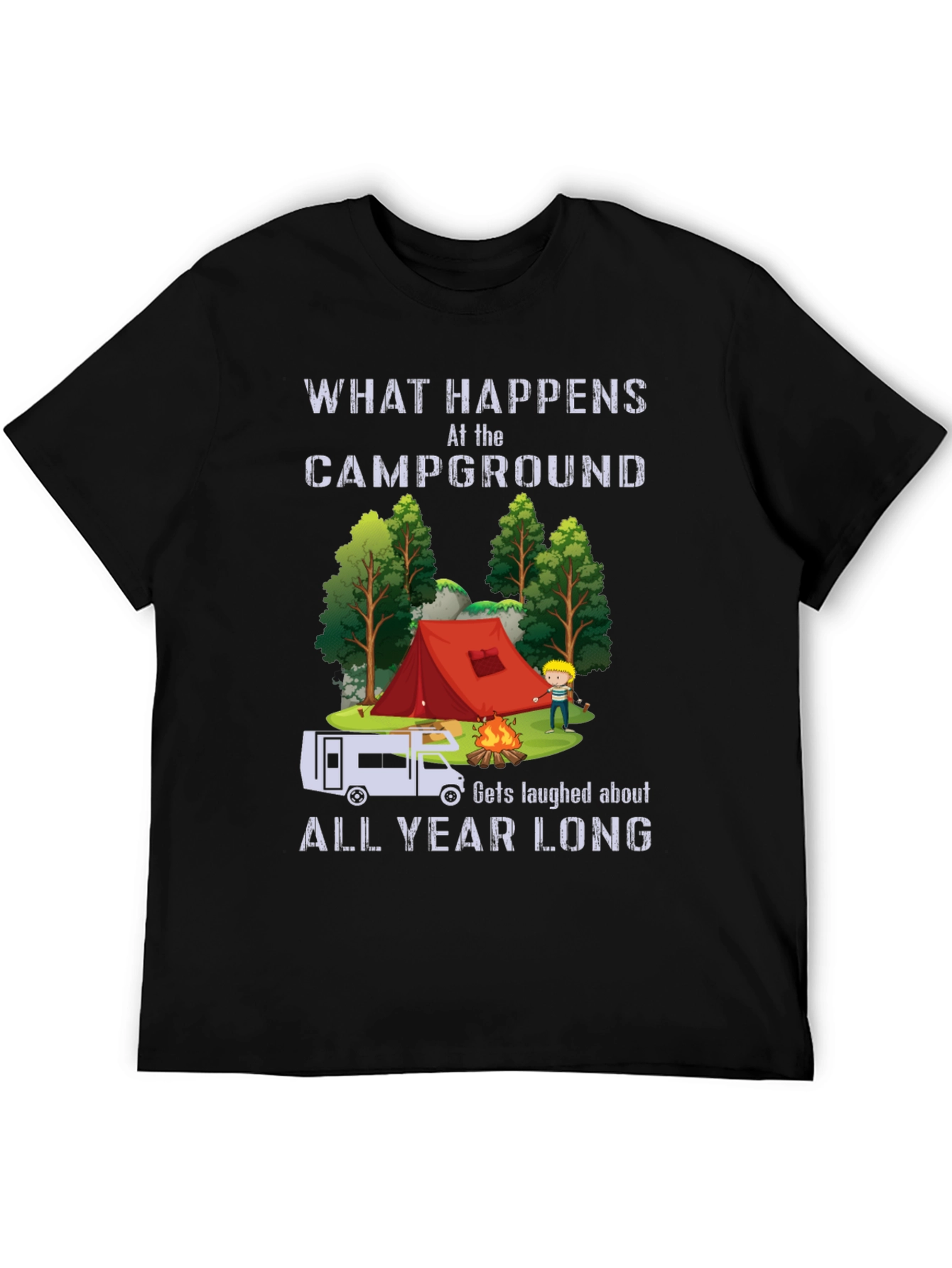 Campground Laughs T-Shirt - Camping Humor Tee