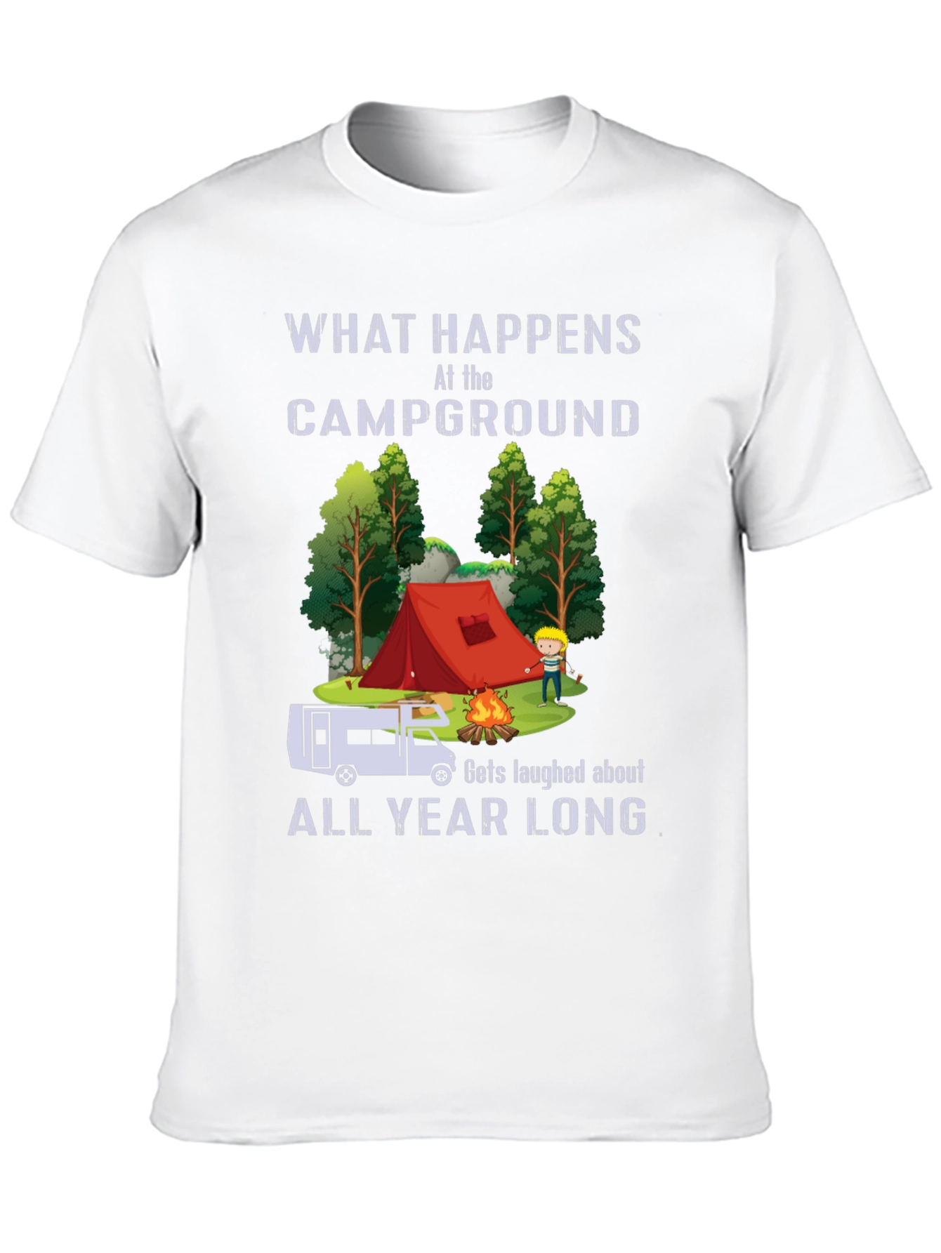 Campground Laughs T-Shirt - Camping Humor Tee