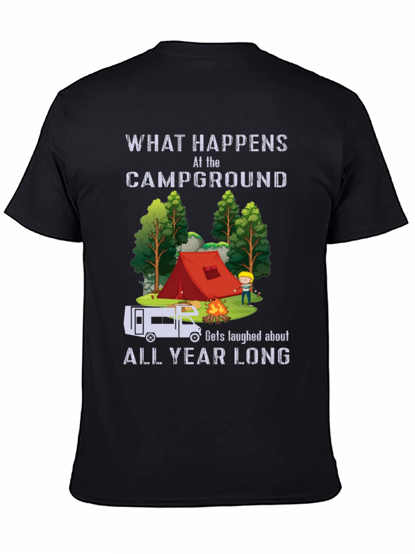 Campground Laughs T-Shirt - Camping Humor Tee